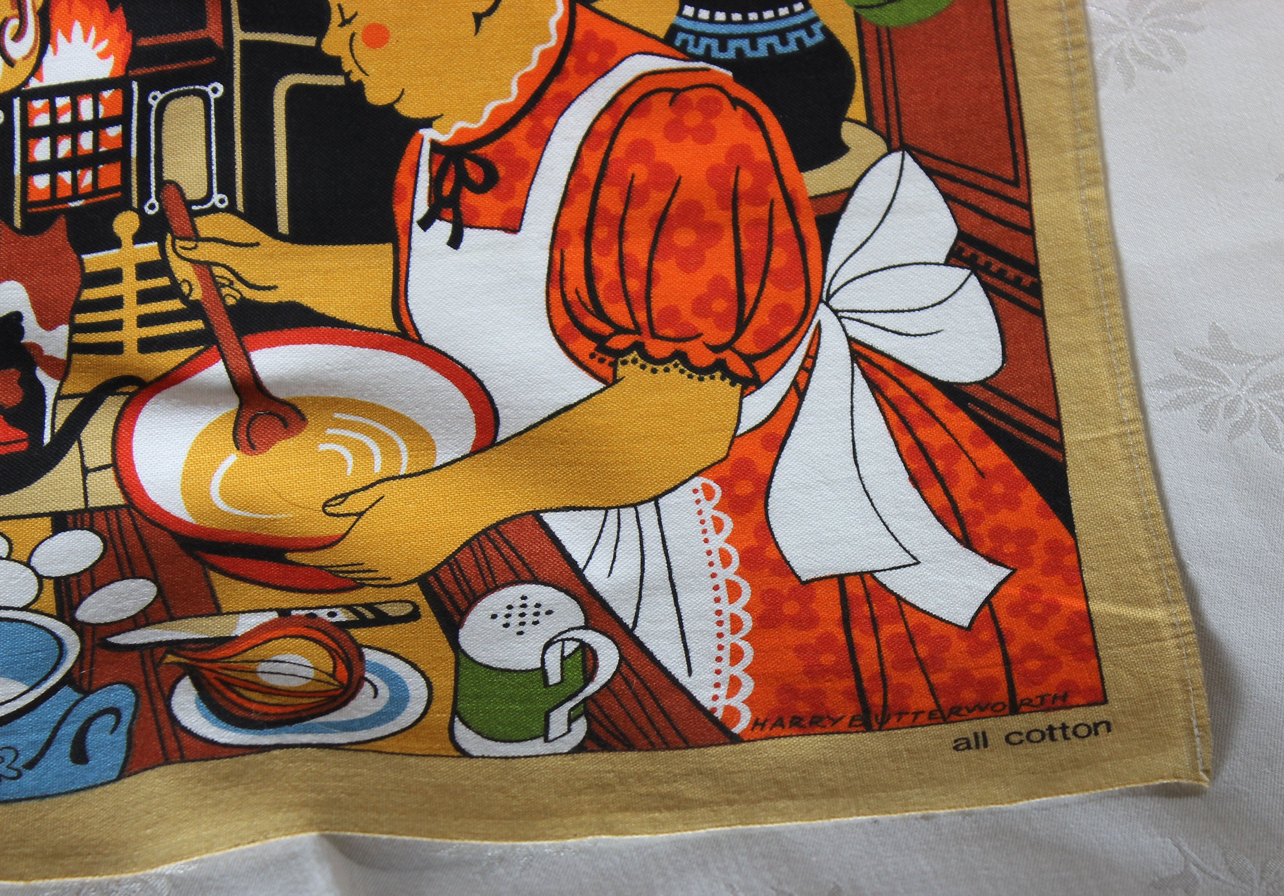 Cotton Tea Towel, Yorkshire Pudding, Harry Butterworth