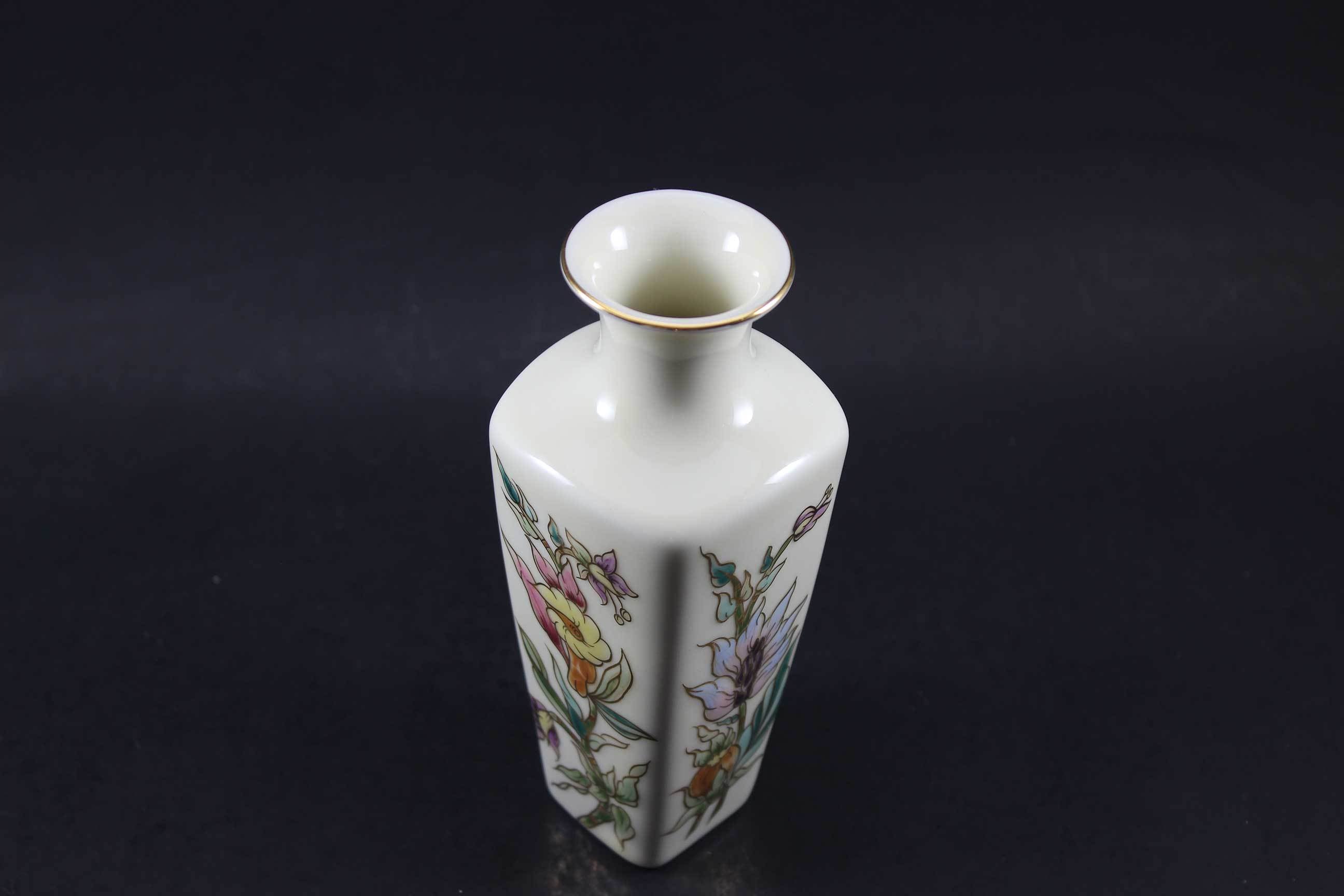 Zsolnay Porcelain, Hand Painted Vases and Trinket Box