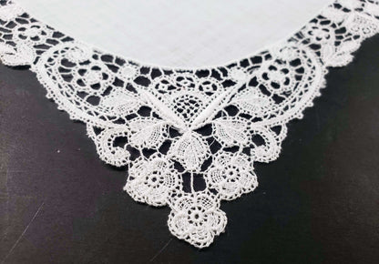 Linen and Lace Antique Handkerchief