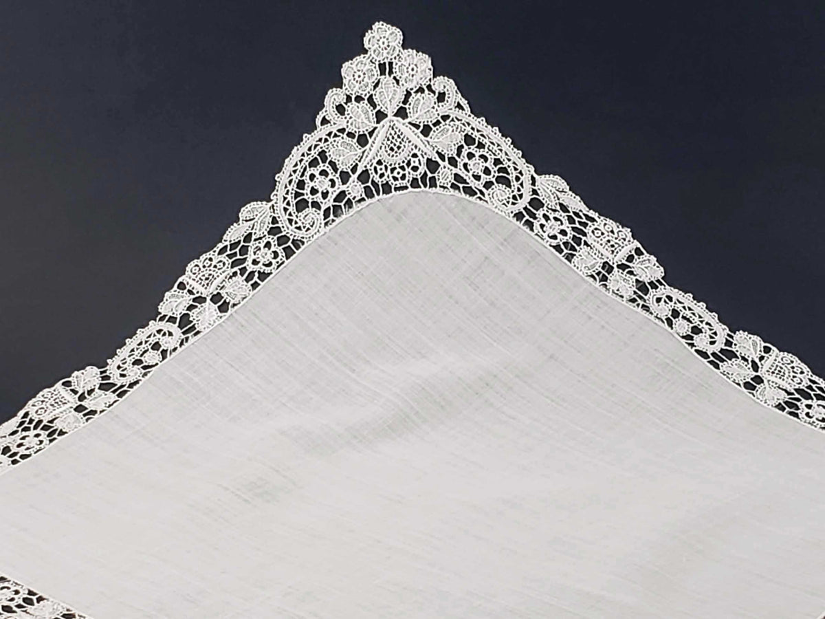 Linen and Lace Antique Handkerchief