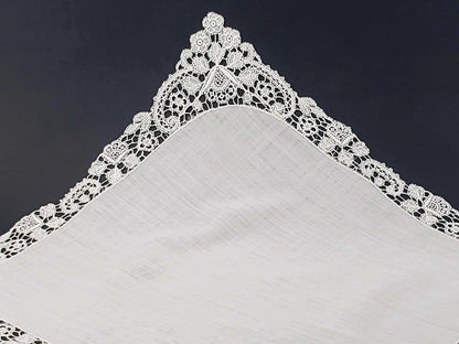Linen and Lace Antique Handkerchief