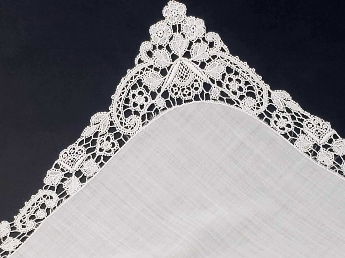 Linen and Lace Antique Handkerchief