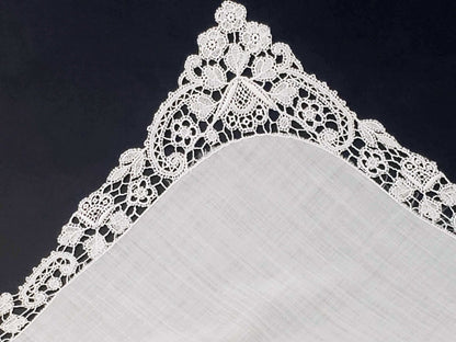 Linen and Lace Antique Handkerchief