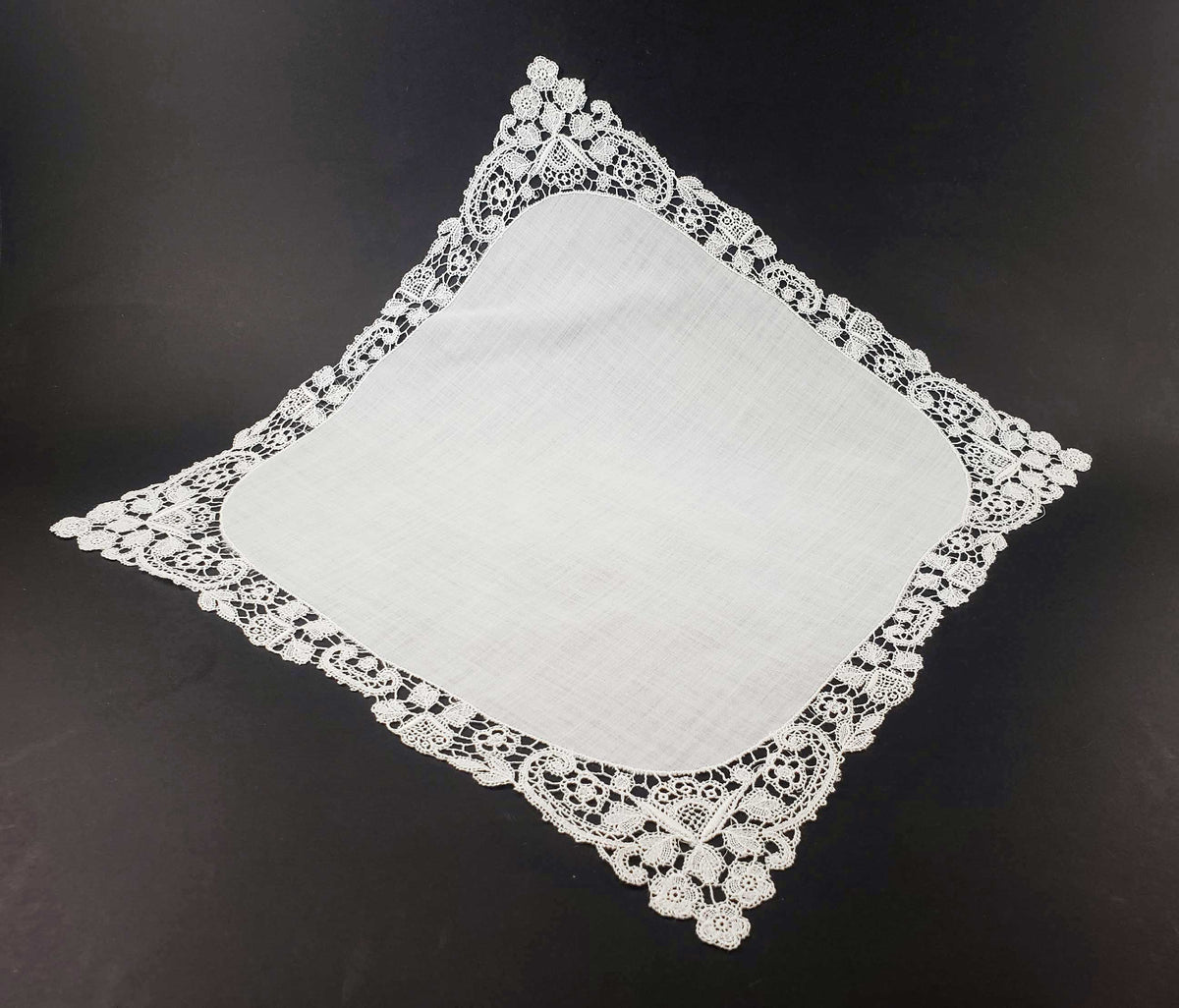 Linen and Lace Antique Handkerchief