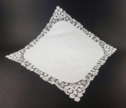 Linen and Lace Antique Handkerchief