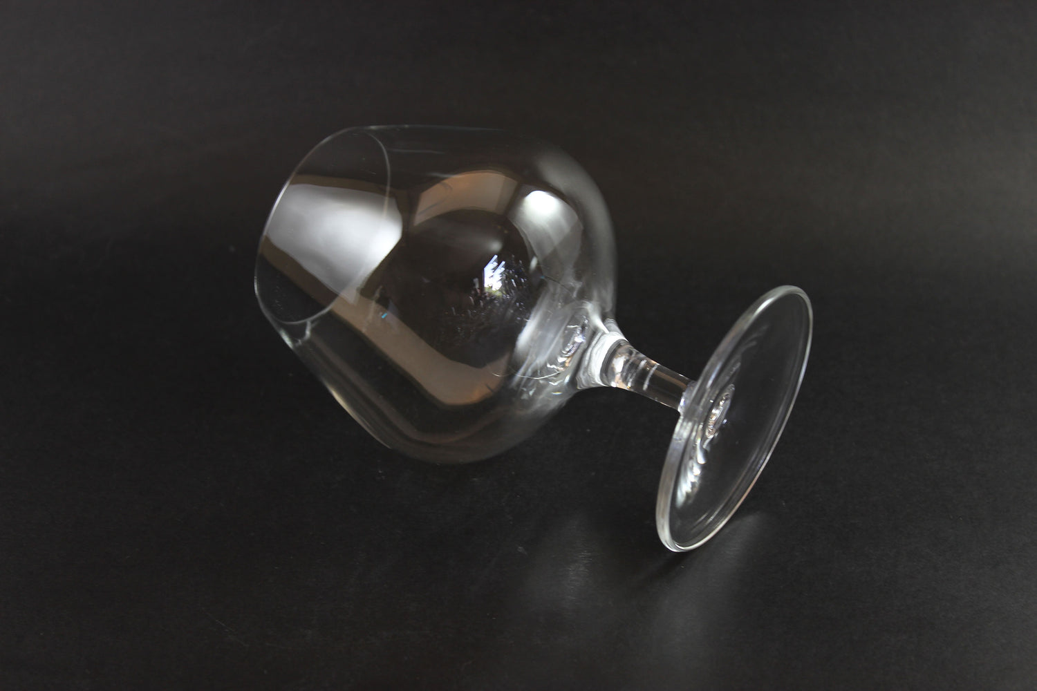 Blown Crystal Brandy or Cognac Glasses