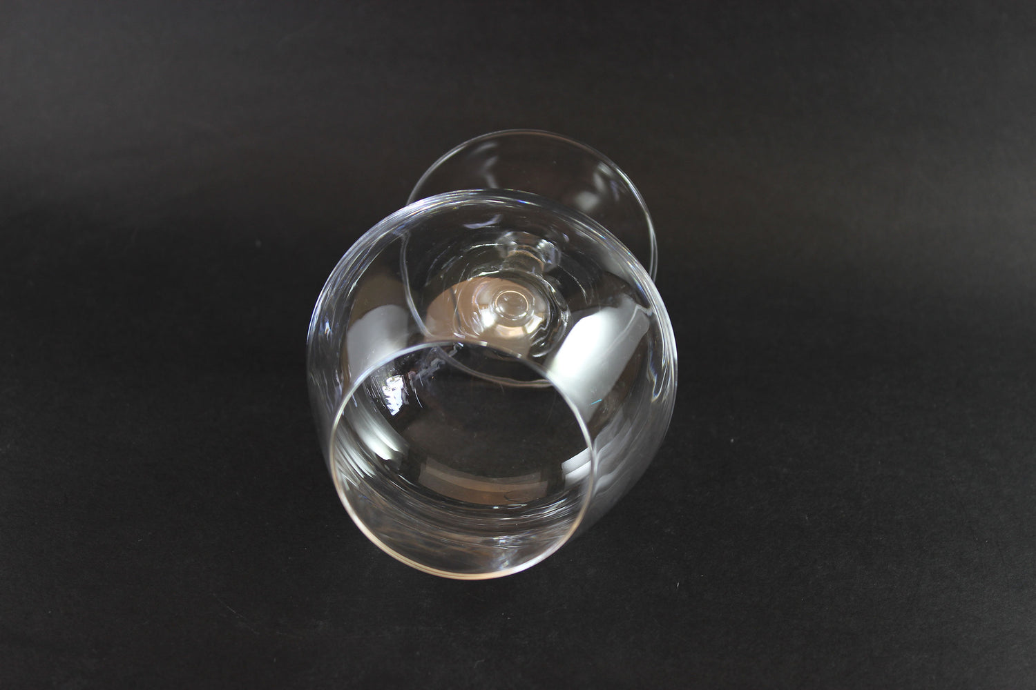 Blown Crystal Brandy or Cognac Glasses