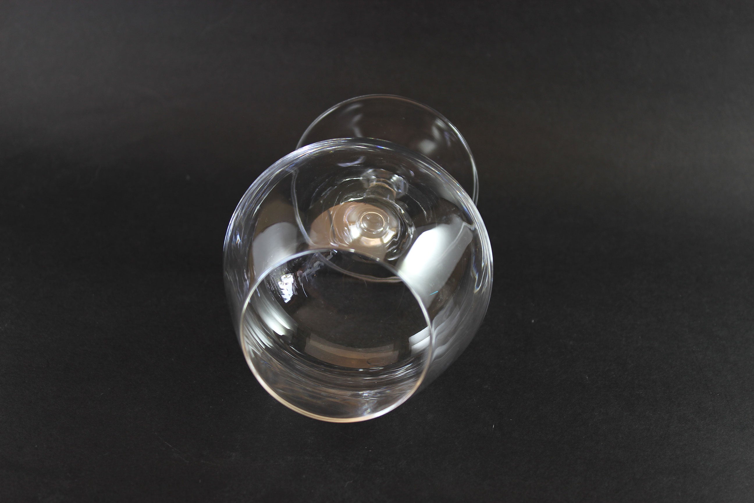 Blown Crystal Brandy or Cognac Glasses