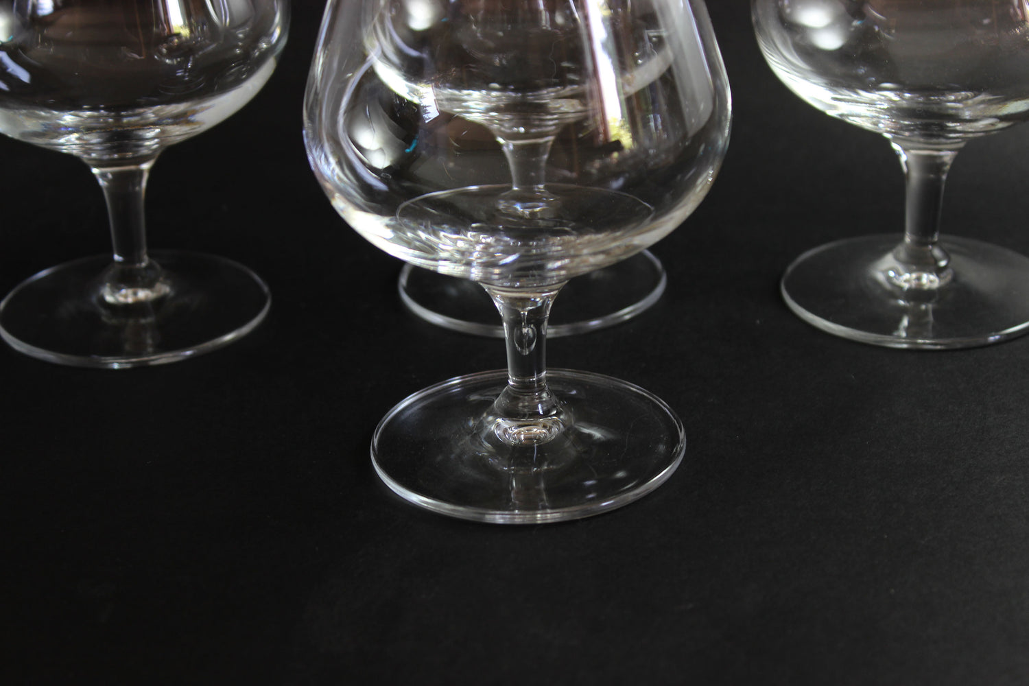Blown Crystal Brandy or Cognac Glasses