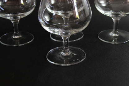 Blown Crystal Brandy or Cognac Glasses