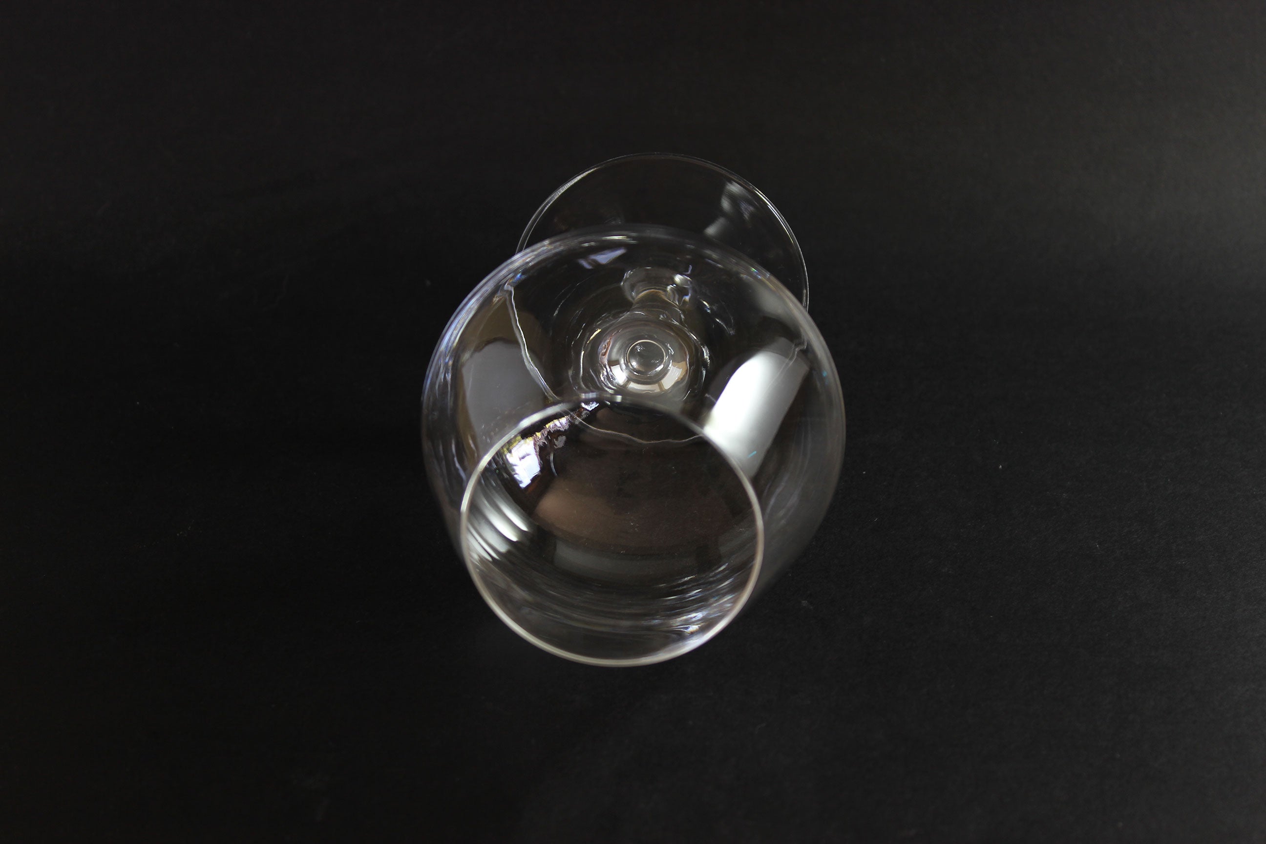 Blown Crystal Brandy or Cognac Glasses