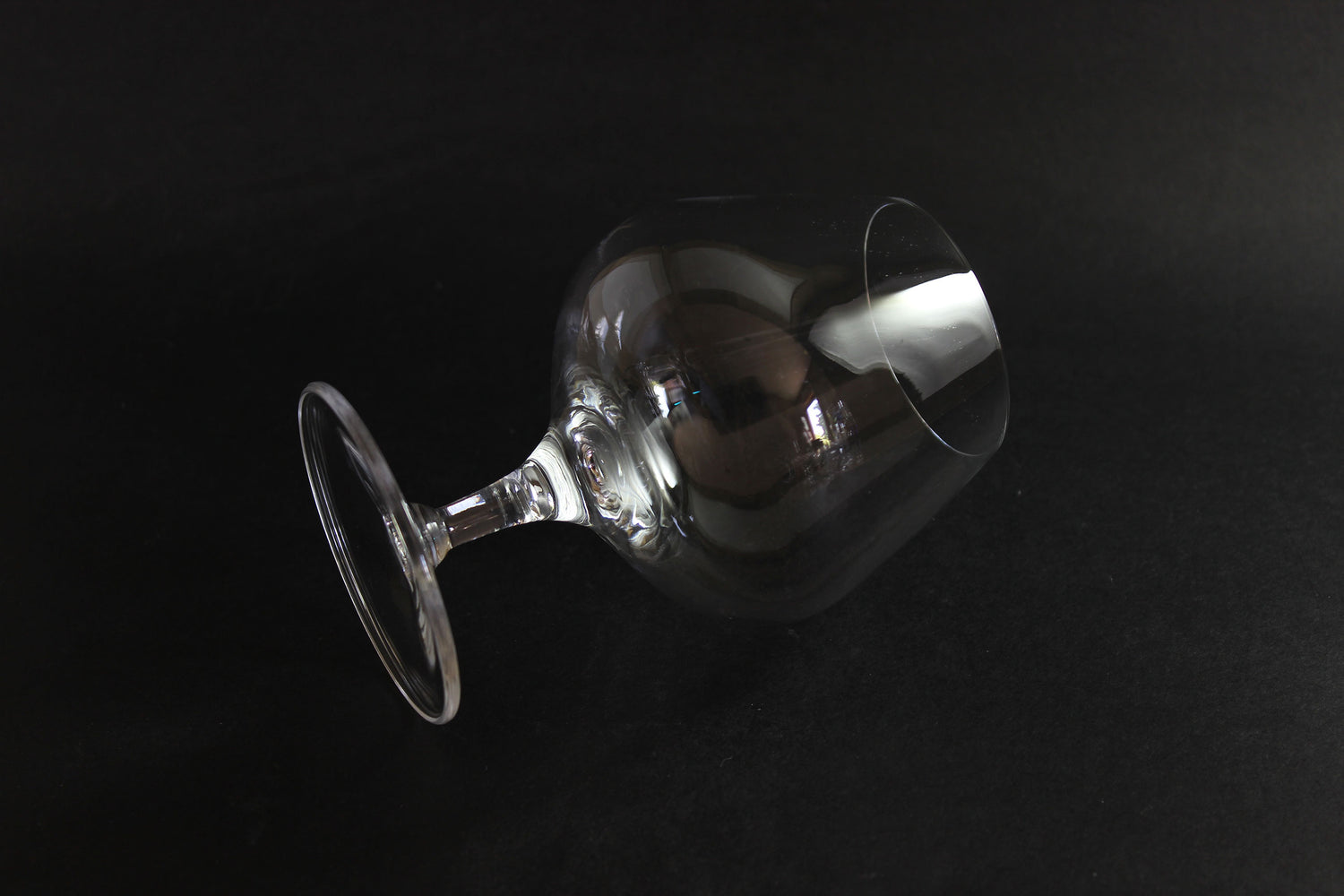 Blown Crystal Brandy or Cognac Glasses