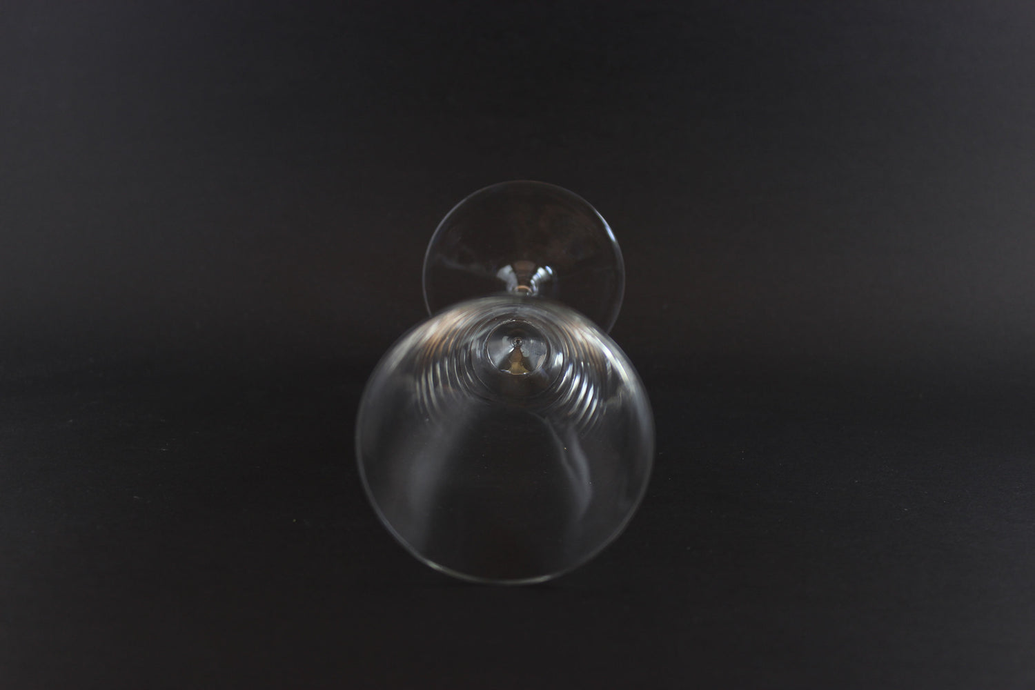 Blown Glass Champagne Flutes Tall Wine Glasses, Mid Century