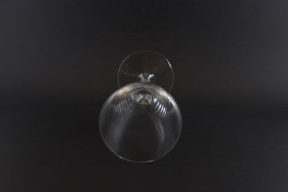 Blown Glass Champagne Flutes Tall Wine Glasses, Mid Century