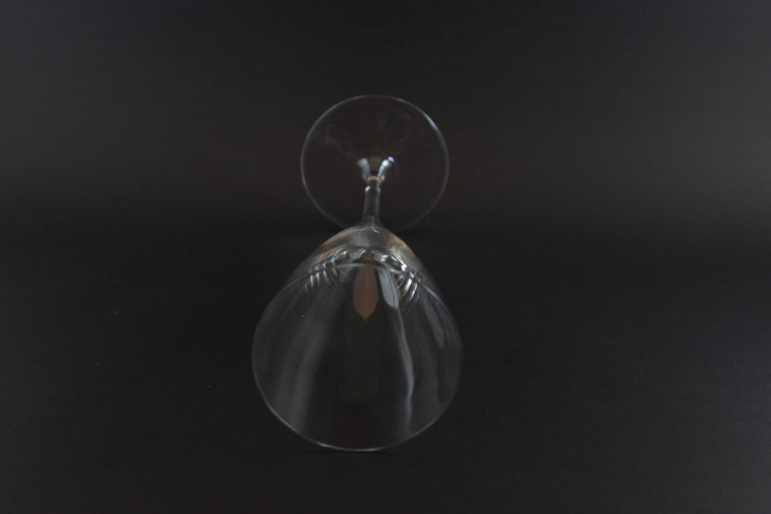 Blown Glass Champagne Flutes Tall Wine Glasses, Mid Century