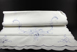 Blue Embroidered Cut Work Table Linen Set