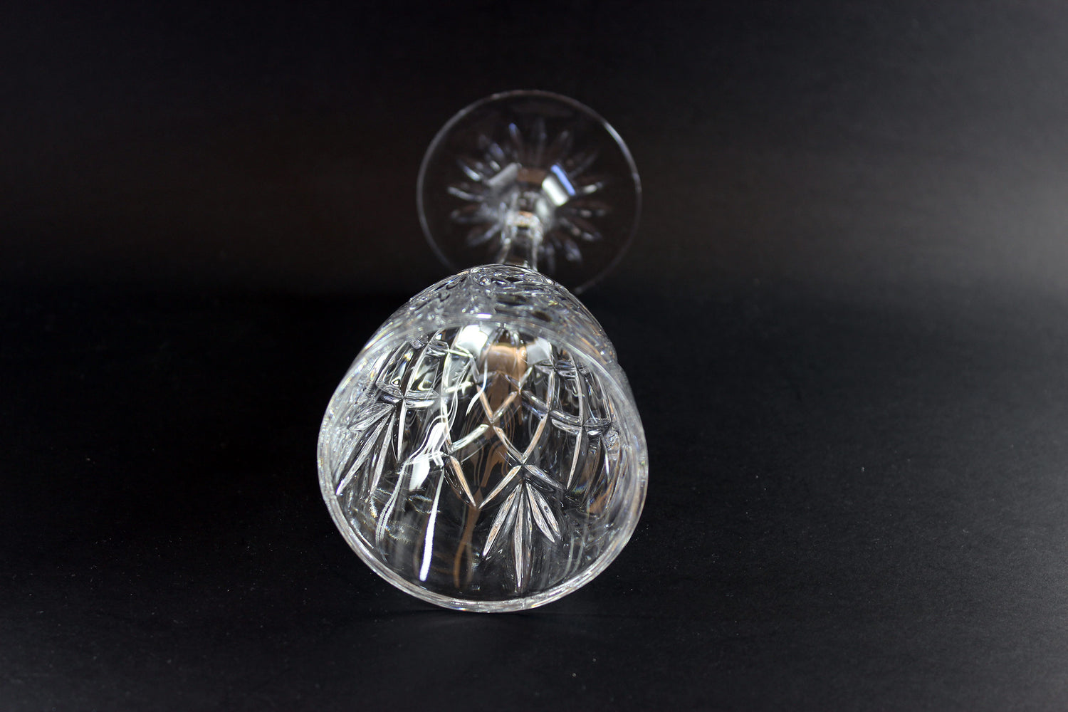 Bohemia Crystal, Cortina Pattern Wine Glasses