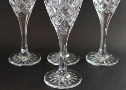 Bohemia Crystal, Cortina Pattern Wine Glasses