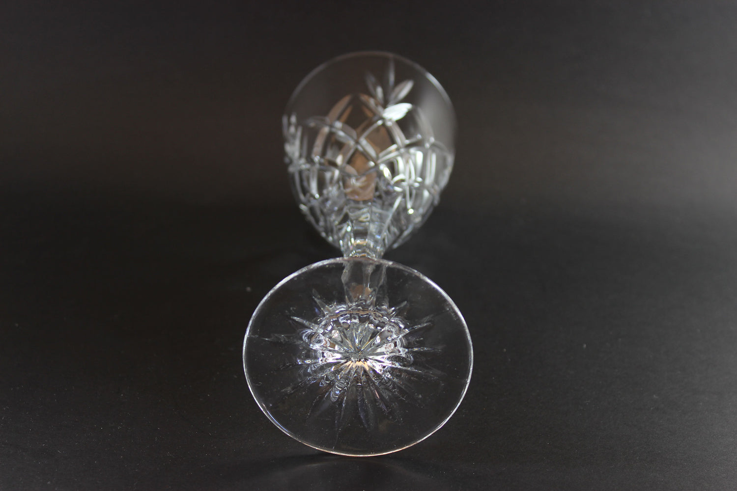 Bohemia Crystal, Cortina Pattern Wine Glasses