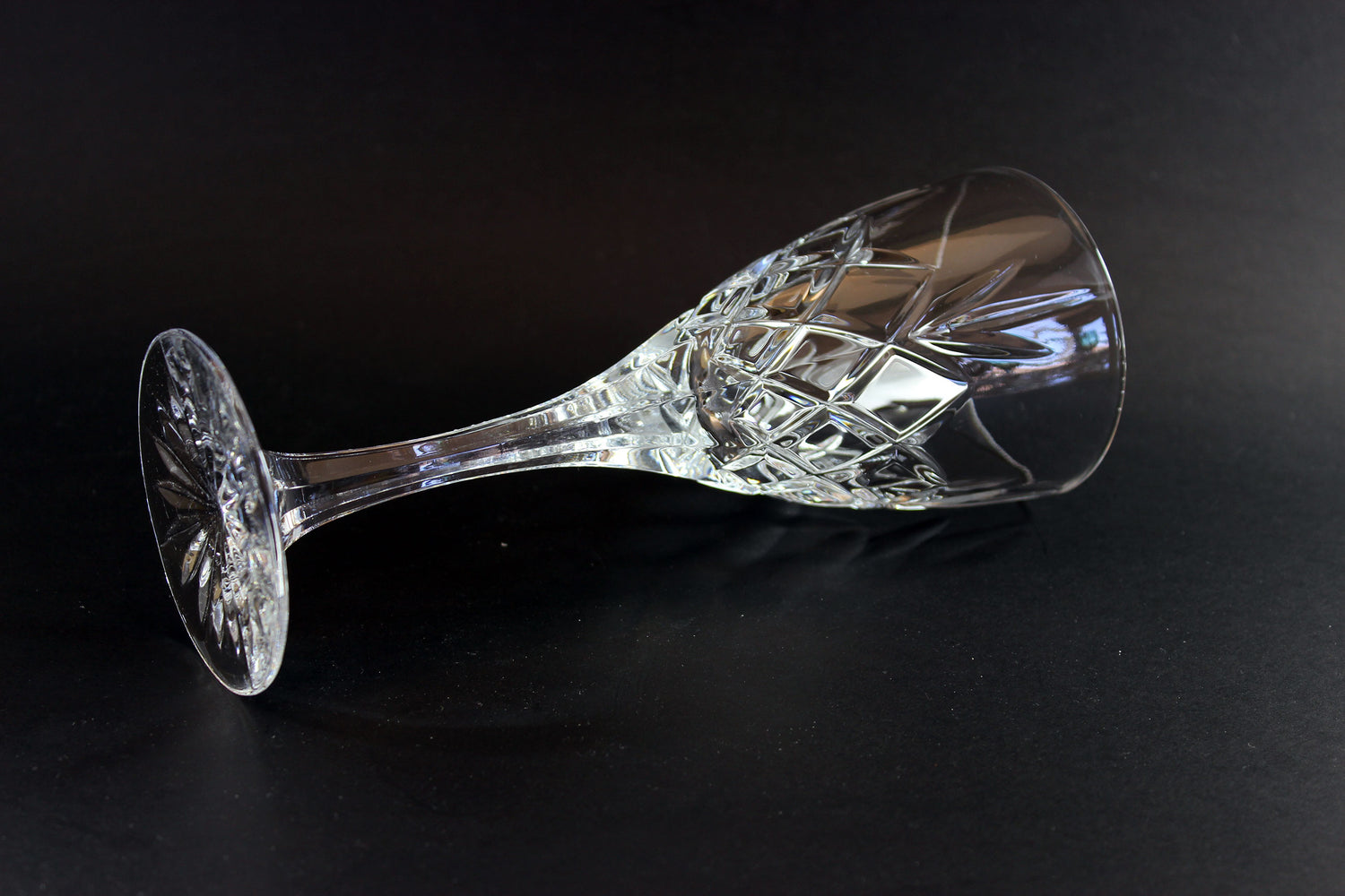 Bohemia Crystal, Cortina Pattern Wine Glasses