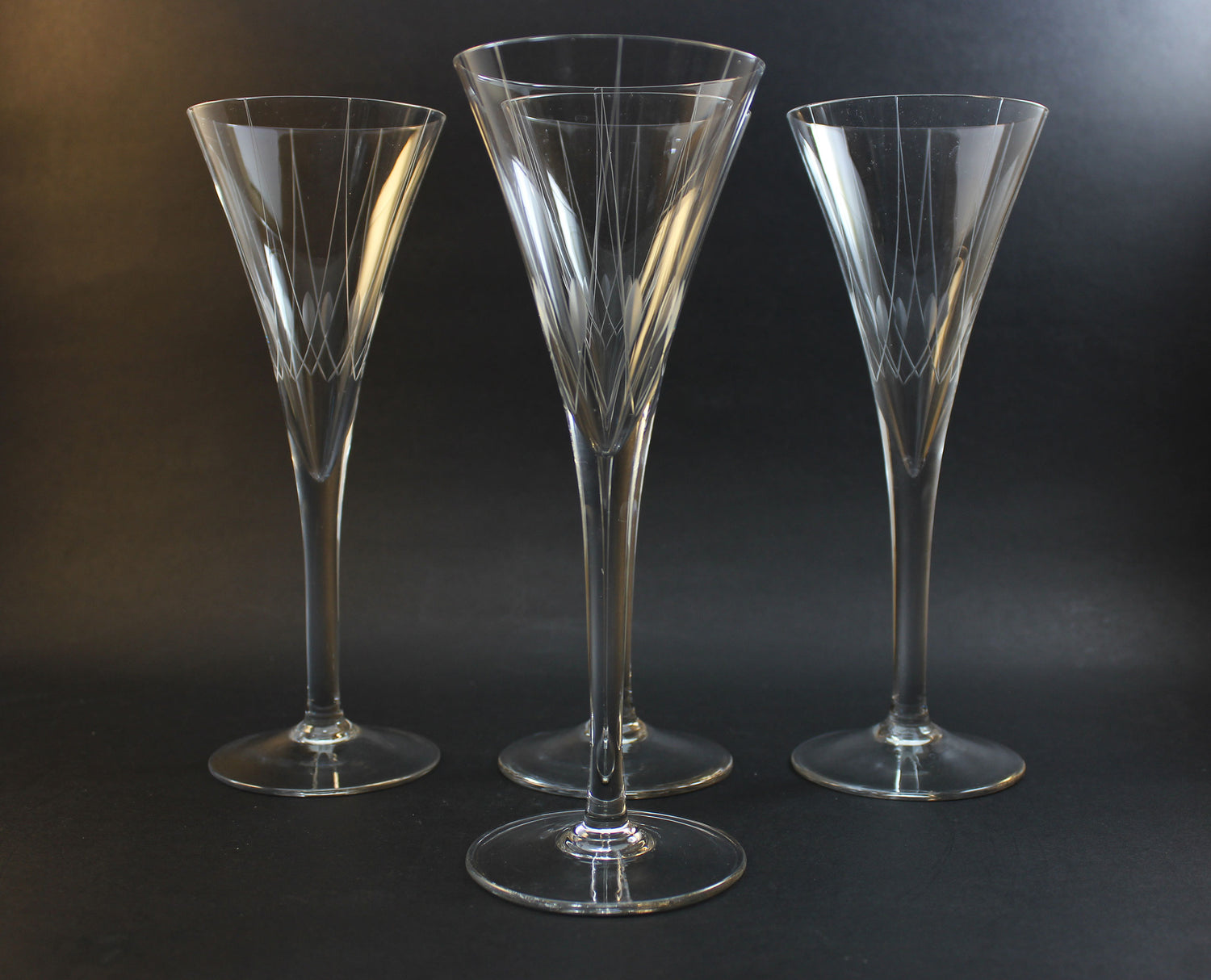 Bohemia Crystal, Trumpet Champagne Flutes