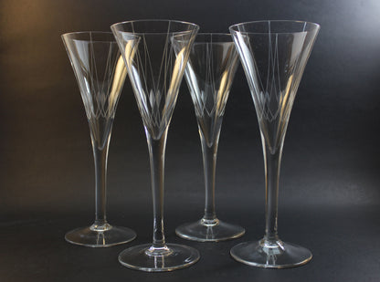 Bohemia Crystal, Trumpet Champagne Flutes