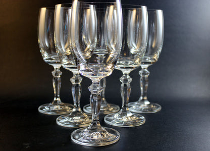 Bohemia Crystal, Ingrid Andrea Pattern Wine Glasses