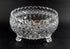 Bohemia Medium Crystal Bowl Thumbprints, Diamond Cut, Sawtooth Rim