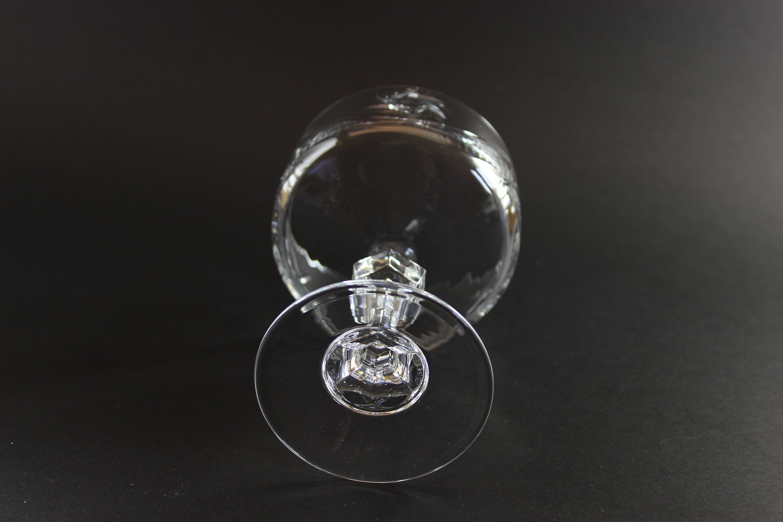 Pinwheel Crystal, Champagne Coupe or High Dessert Glass