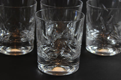 Bohemia Pinwheel Crystal, Old Fashioned Glasses