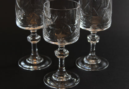 Bohemia Pinwheel Crystal, Small Port or Sherry Glass