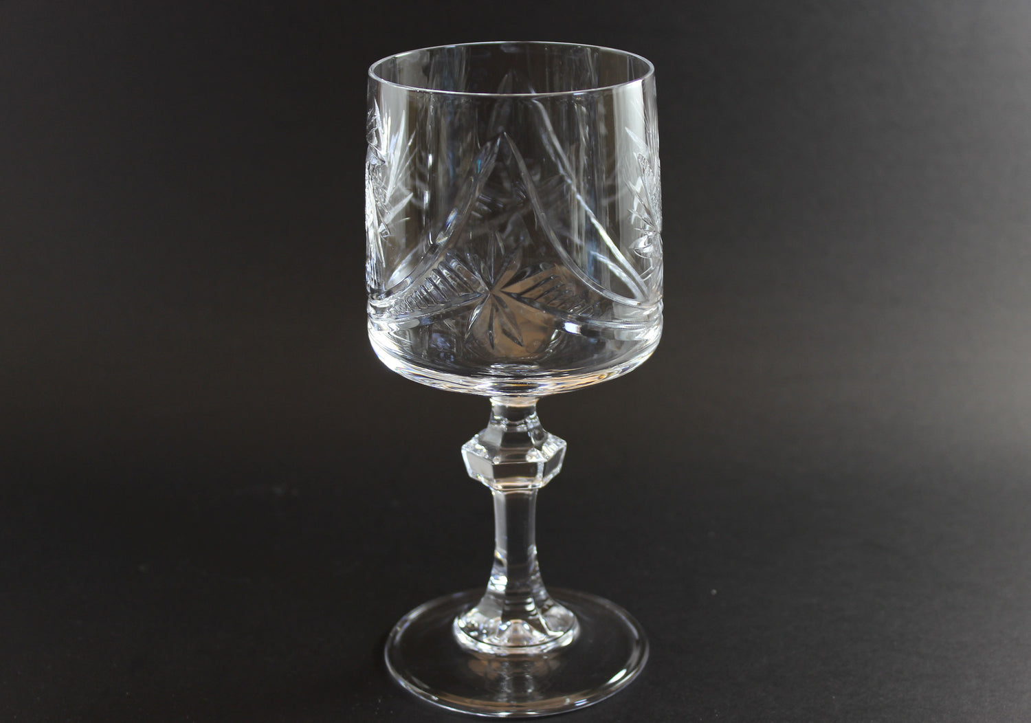Bohemia Pinwheel Crystal, Red Wine or Water Goblet