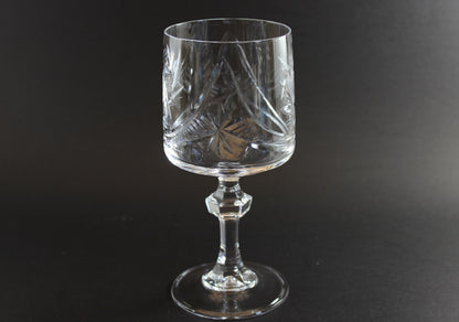 Bohemia Pinwheel Crystal, Red Wine or Water Goblet