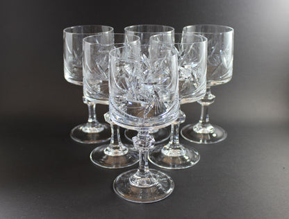 Bohemia Pinwheel Crystal, Red Wine or Water Goblet