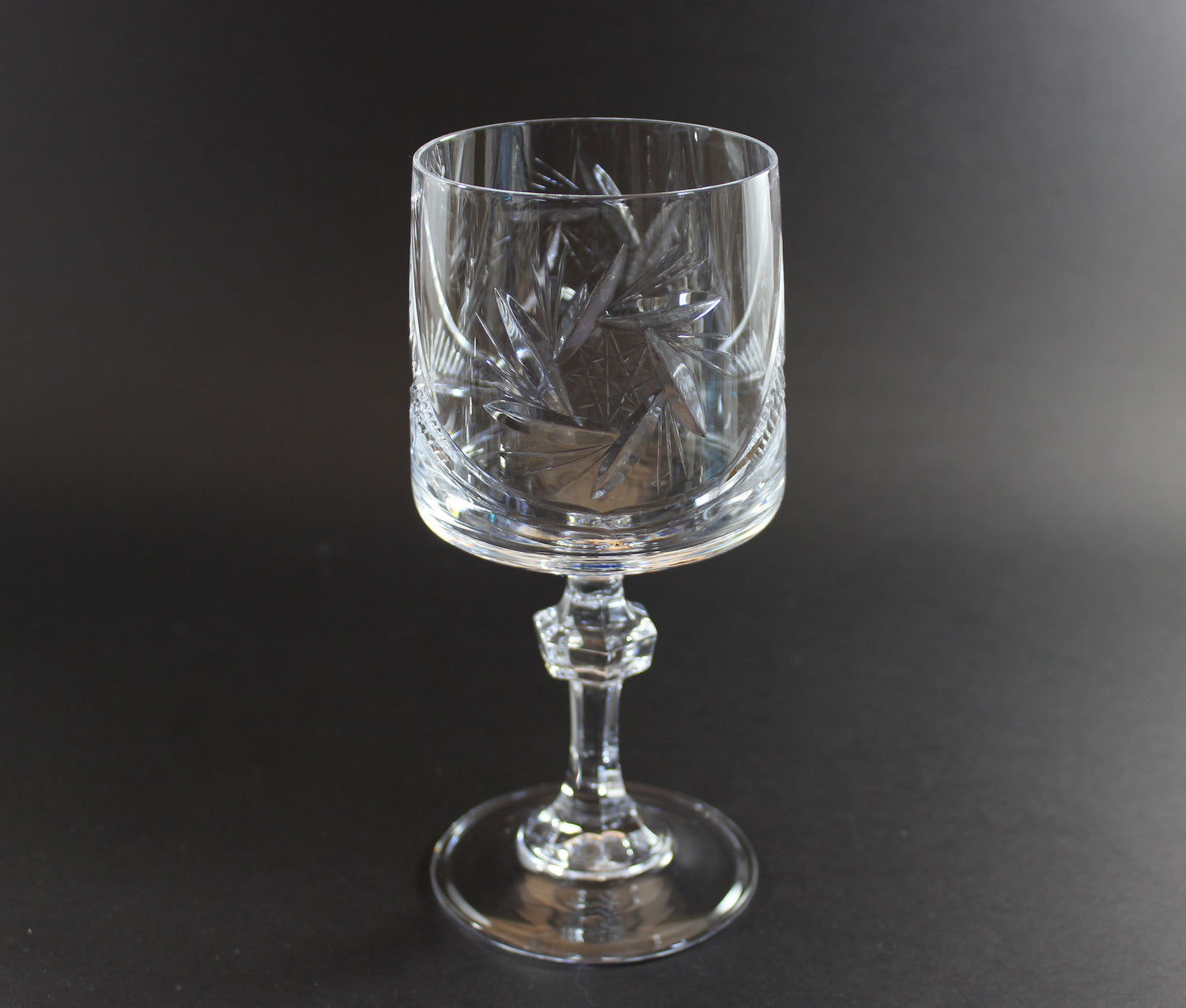 Bohemia Pinwheel Crystal, Red Wine or Water Goblet