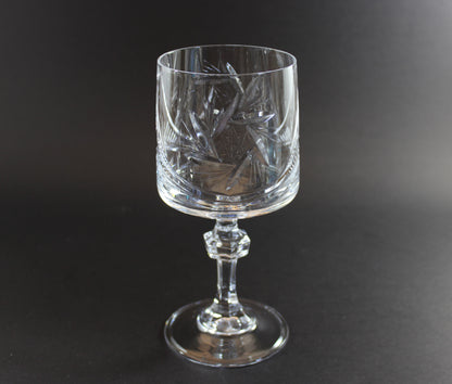 Bohemia Pinwheel Crystal, Red Wine or Water Goblet