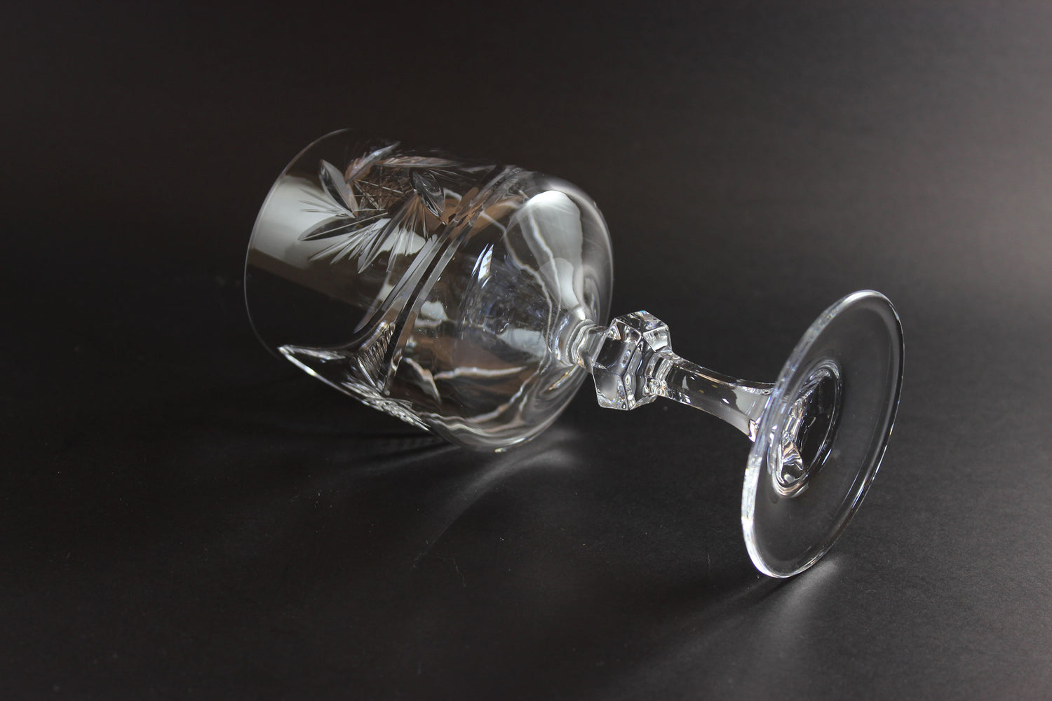 Bohemia Pinwheel Crystal, Red Wine or Water Goblet