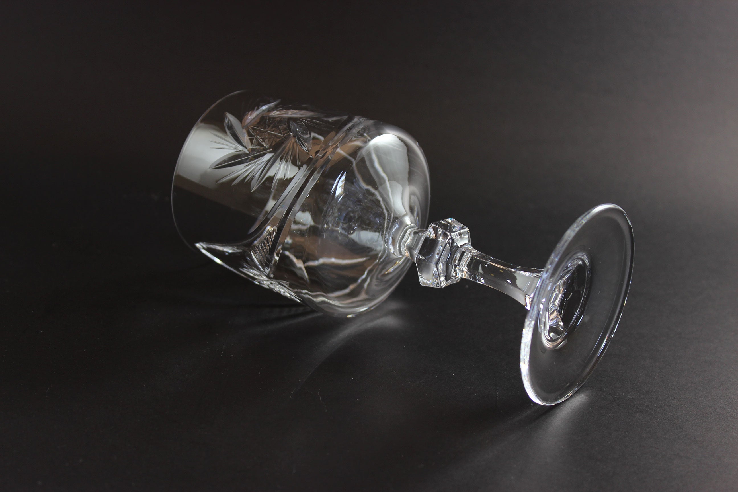 Bohemia Pinwheel Crystal, Red Wine or Water Goblet