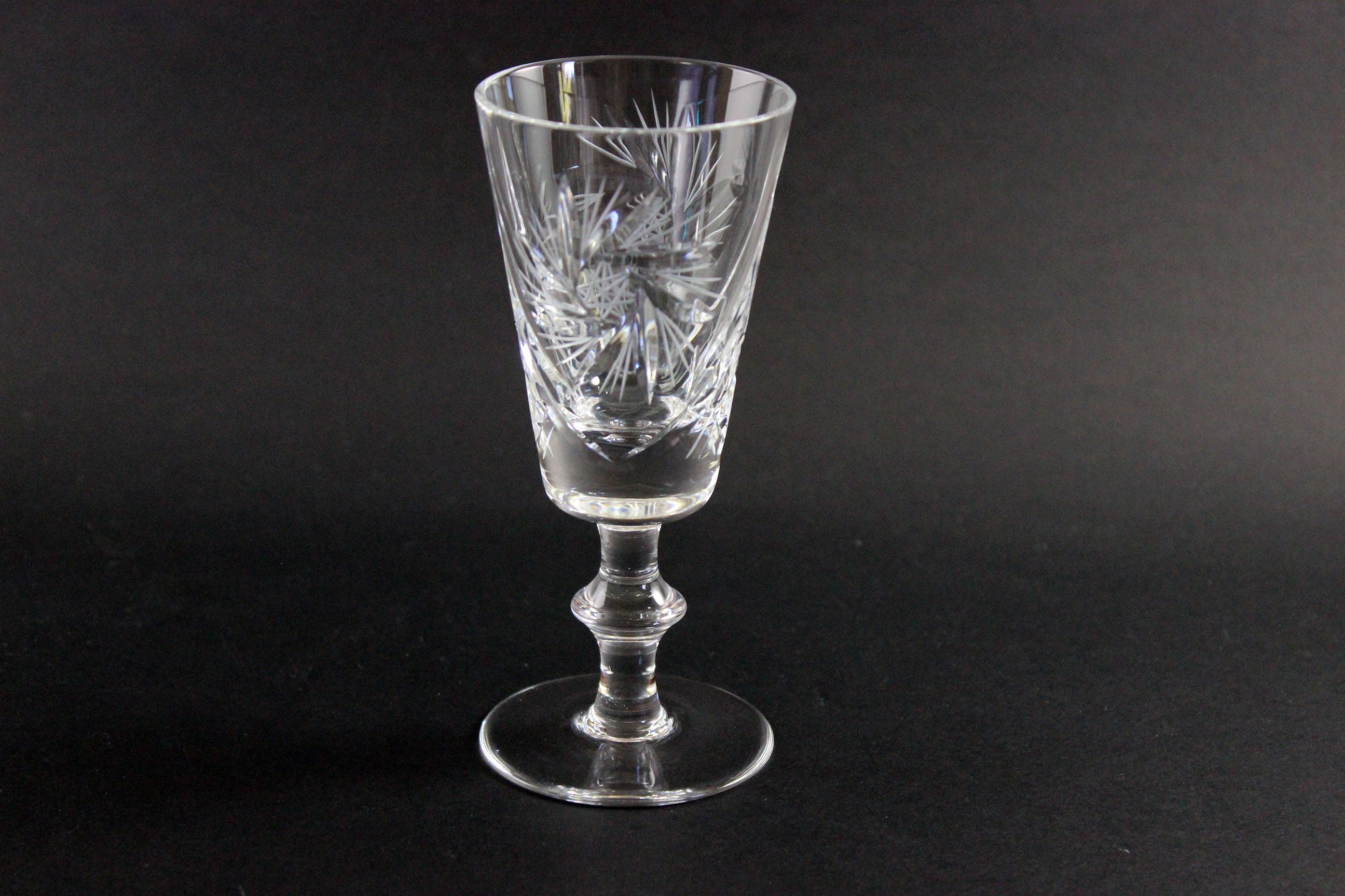 Bohemia, Pinwheel Crystal, Liqueur Glasses
