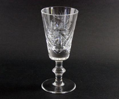 Bohemia, Pinwheel Crystal, Sherry Glasses