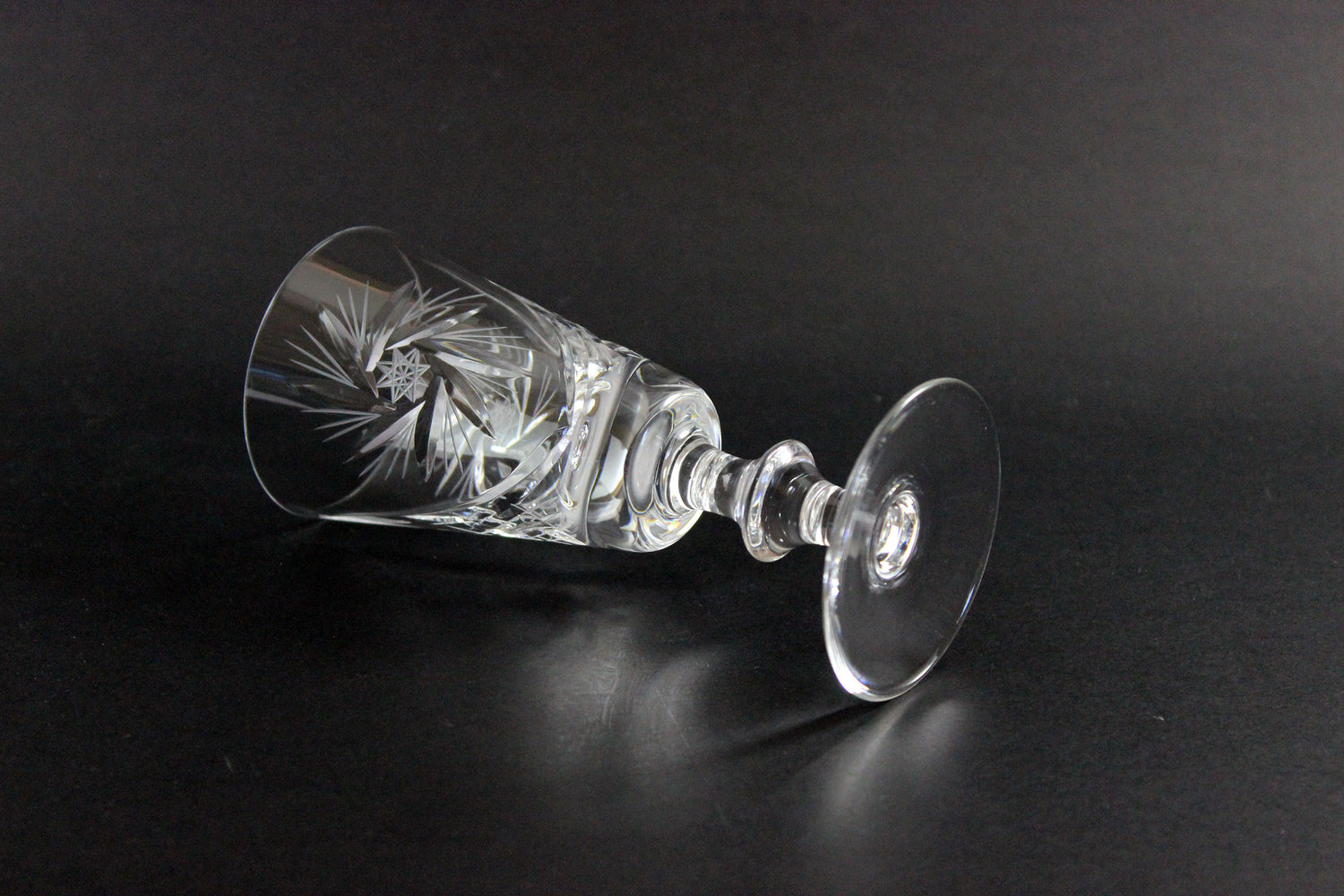 Bohemia, Pinwheel Crystal, Sherry Glasses