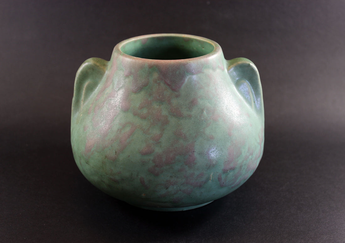 Brush McCoy, Green Vellum Fawn Vase