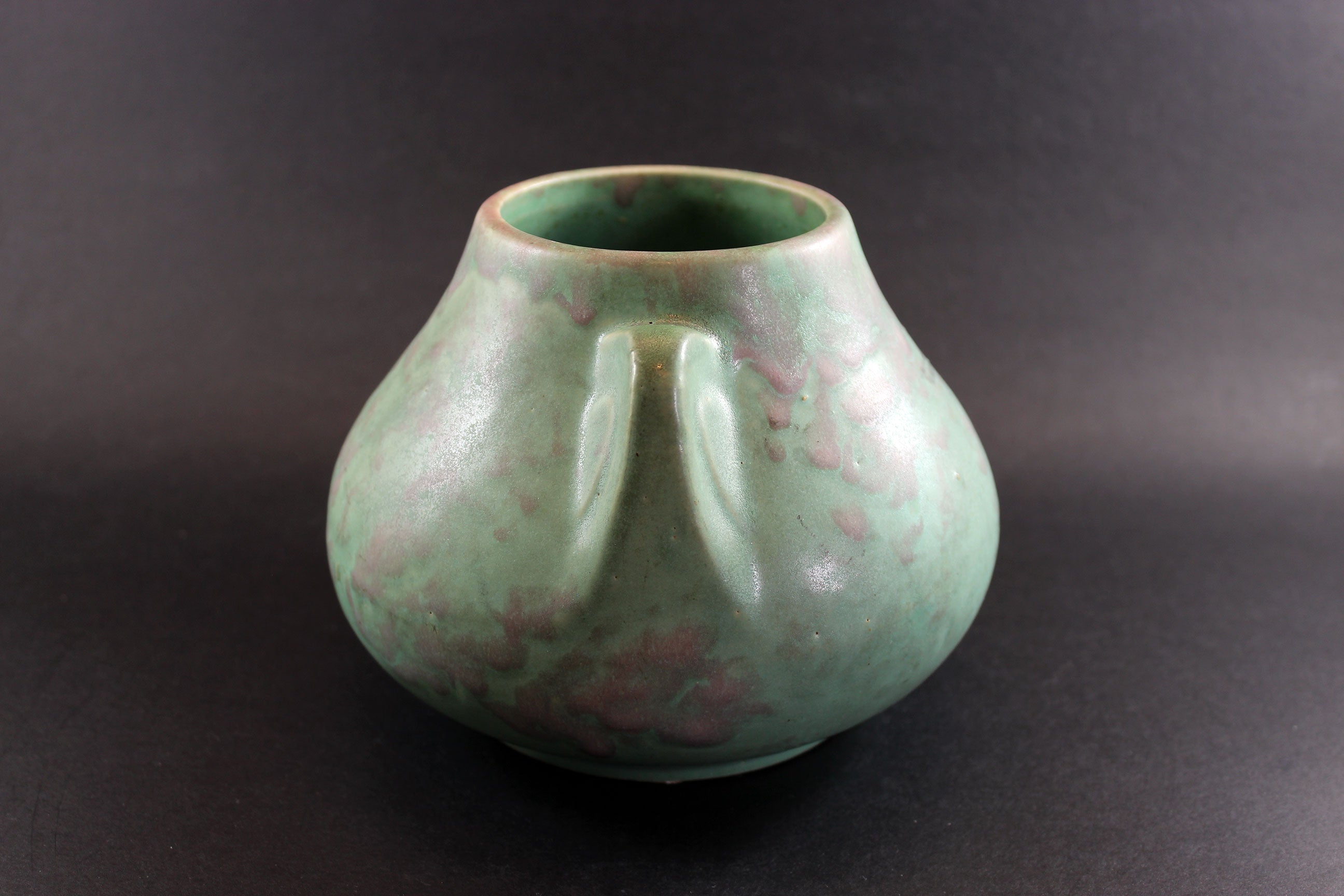 Brush McCoy, Green Vellum Fawn Vase