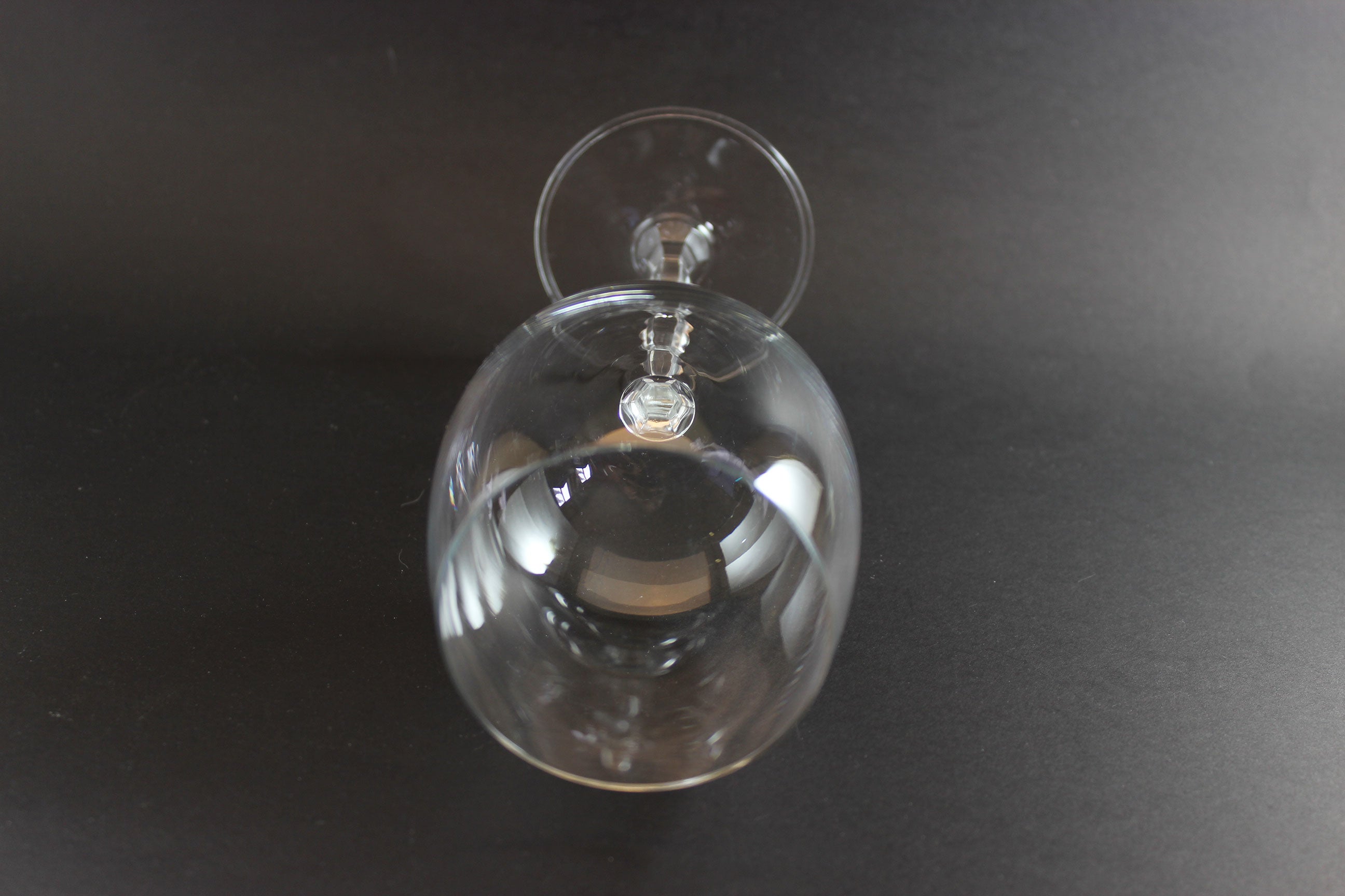 Christopher Stuart Crystal, Opus Pattern, Blown Burgundy Glass
