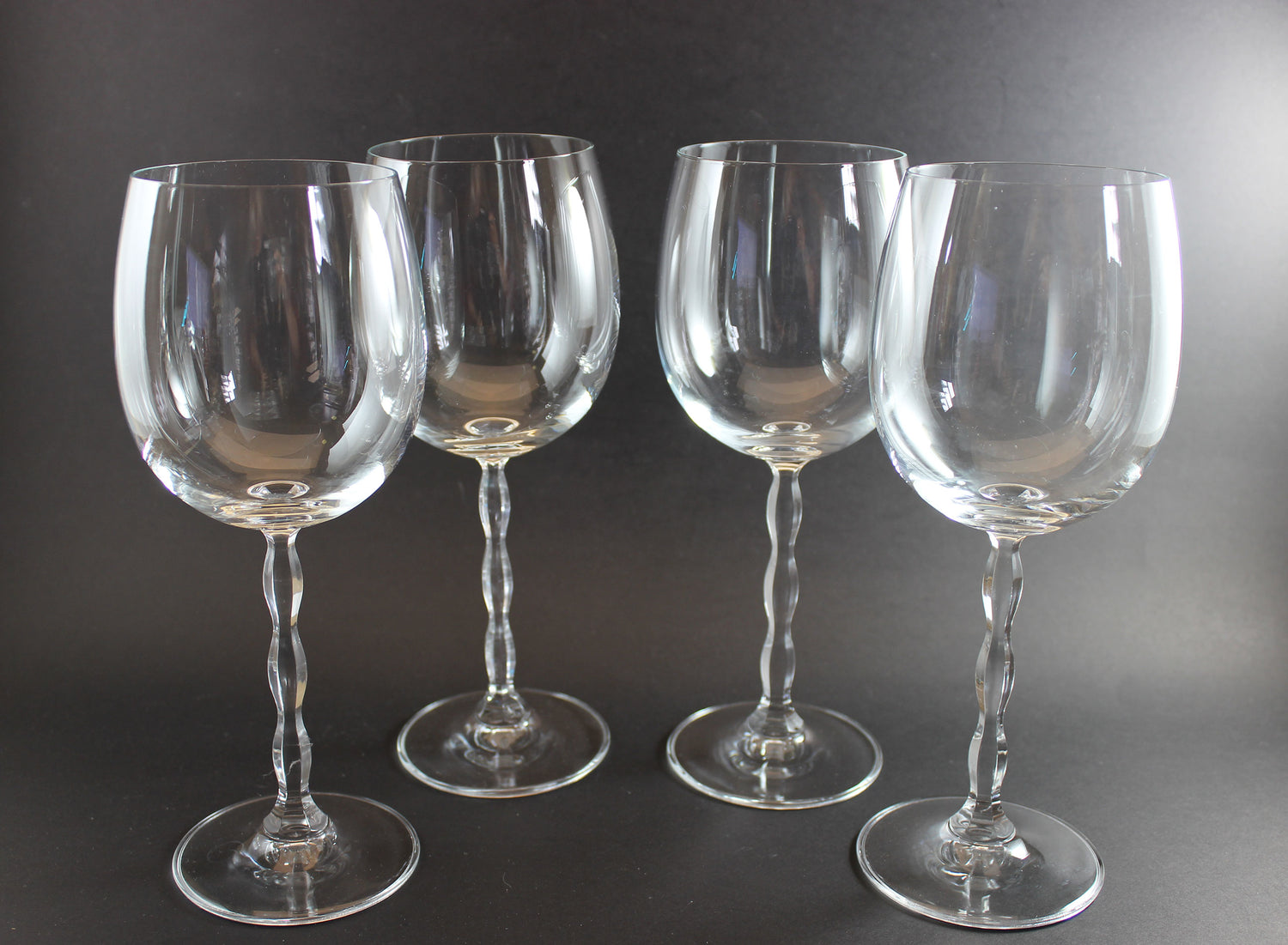 Christopher Stuart Crystal, Opus Pattern, Blown Burgundy Glass