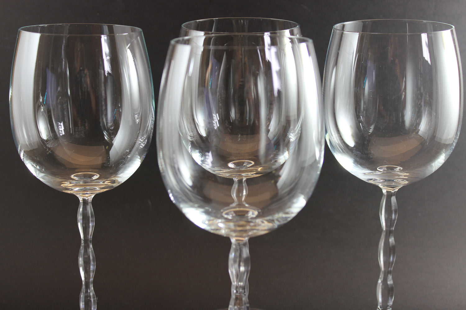 Christopher Stuart Crystal, Opus Pattern, Blown Burgundy Glass