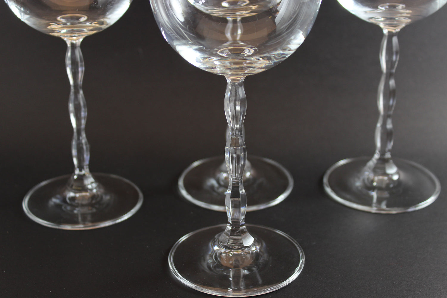 Christopher Stuart Crystal, Opus Pattern, Blown Burgundy Glass