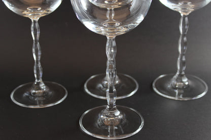 Christopher Stuart Crystal, Opus Pattern, Blown Burgundy Glass