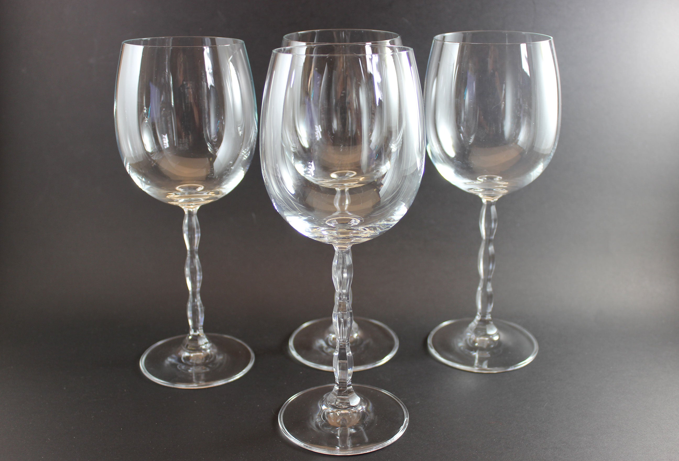 Christopher Stuart Crystal, Opus Pattern, Blown Burgundy Glass