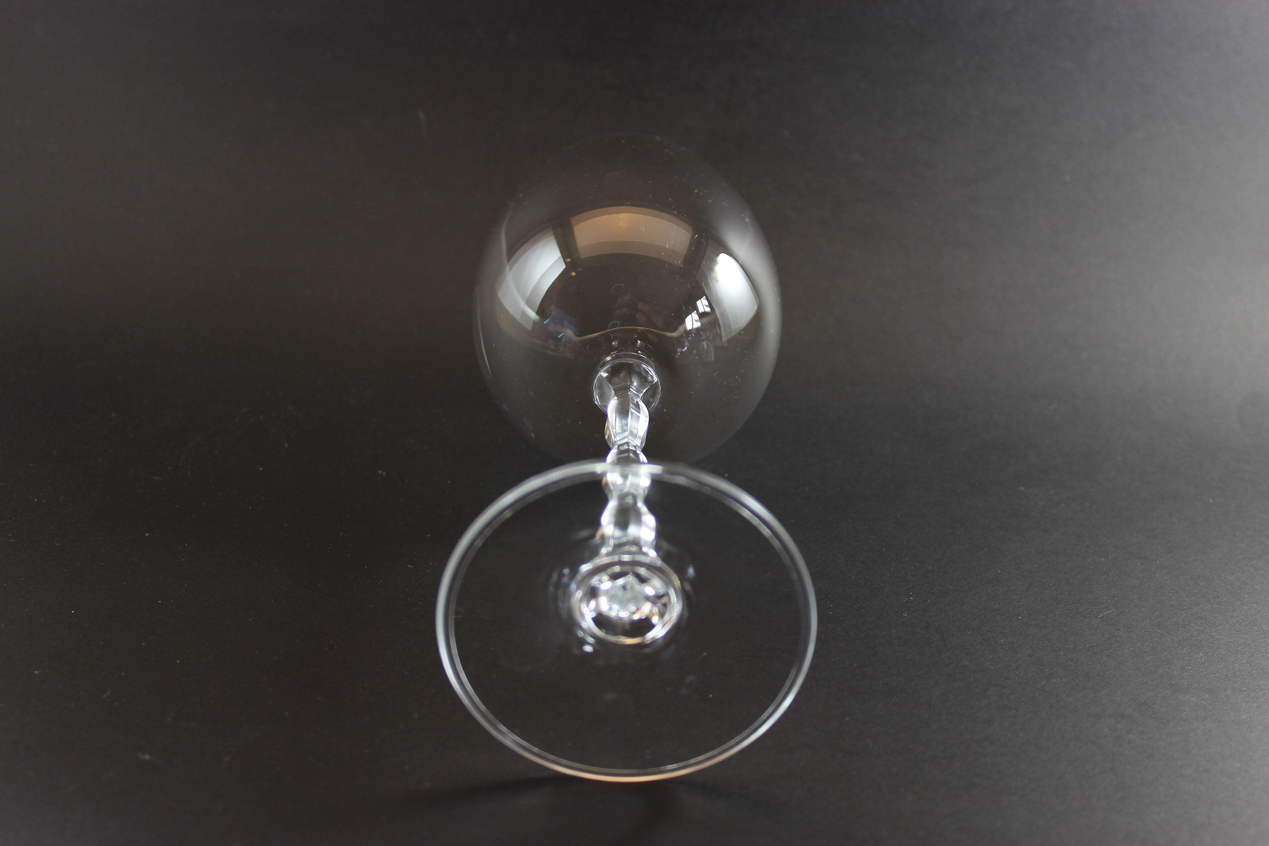 Christopher Stuart Crystal, Opus Pattern, Blown Burgundy Glass